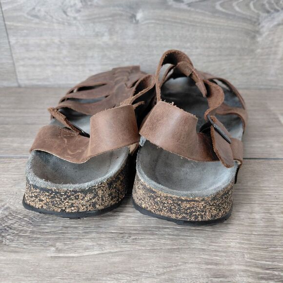 Haflinger Sandals Mens Brown Leather Peter Gladiator Fisherman Strappy Size 11 - Picture 6 of 14